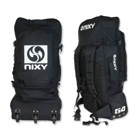 Front and back close up shot of NIXY Waterproof paddleboard backpack