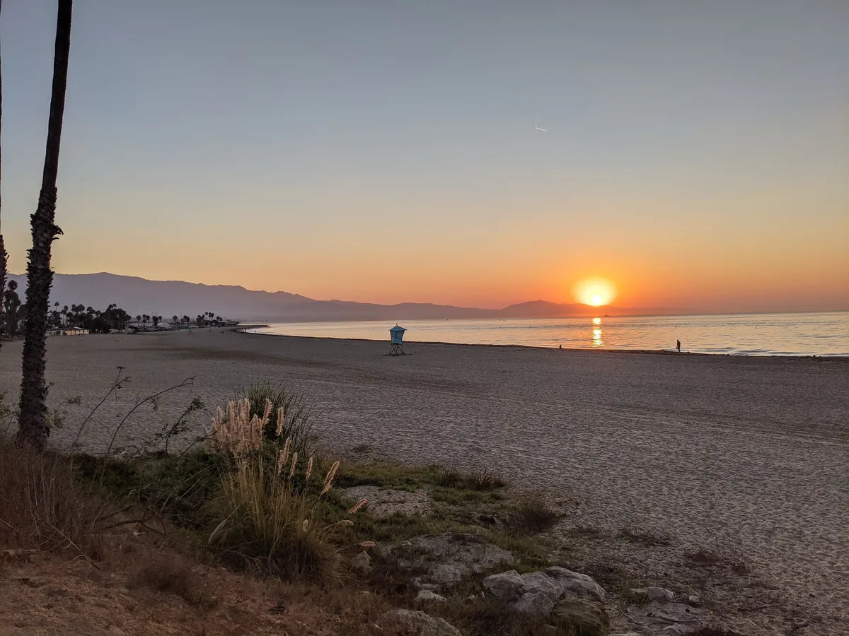 A calm sunset in Leadbetter Beach Santa Barbara, California. Top 5 Places to Paddle Board in Santa Barbara, California (2026 Guide)