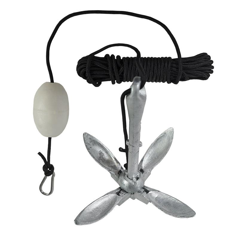 NIXY 3.5 lb folding paddle board and kayak anchor with buoy