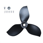 Tedgix K4 replacement propeller kit with 3 blade prop and mounting hardware on a white background