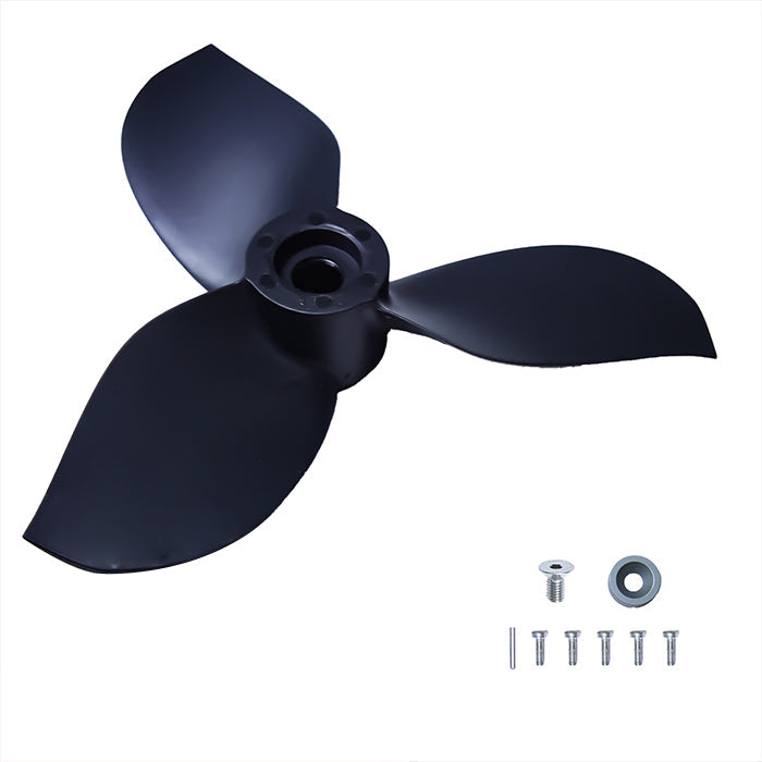 Tedgix K4 propeller kit contents including pins, screws, and hex keys