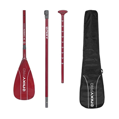94 sq in - NIXY 3-Piece 100% Carbon Fiber Paddle - NIXY Sports|#bladesize_94-large#color_red