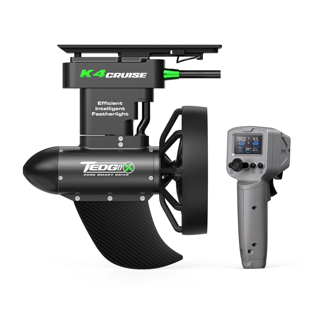 Tedgix K4C Cruise 400W electric SUP and kayak motor main unit view