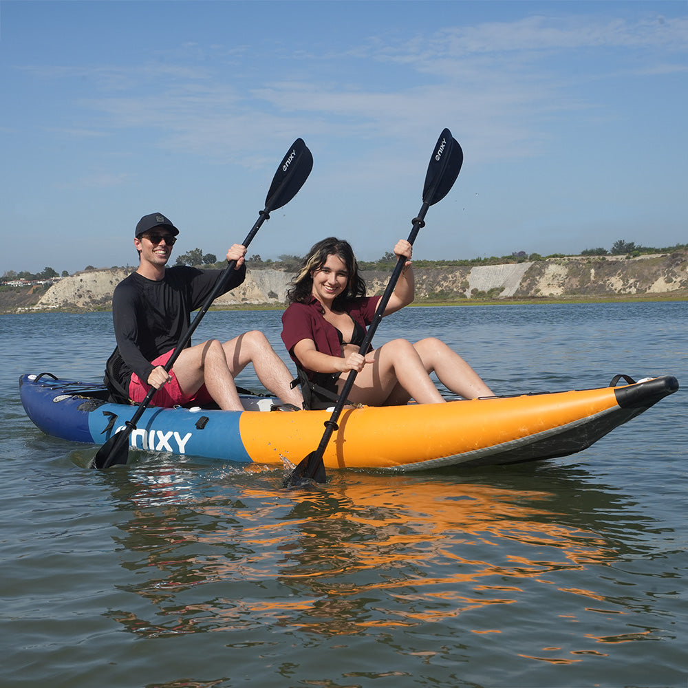 NIXY Tahoe 150 double inflatable kayak on the water