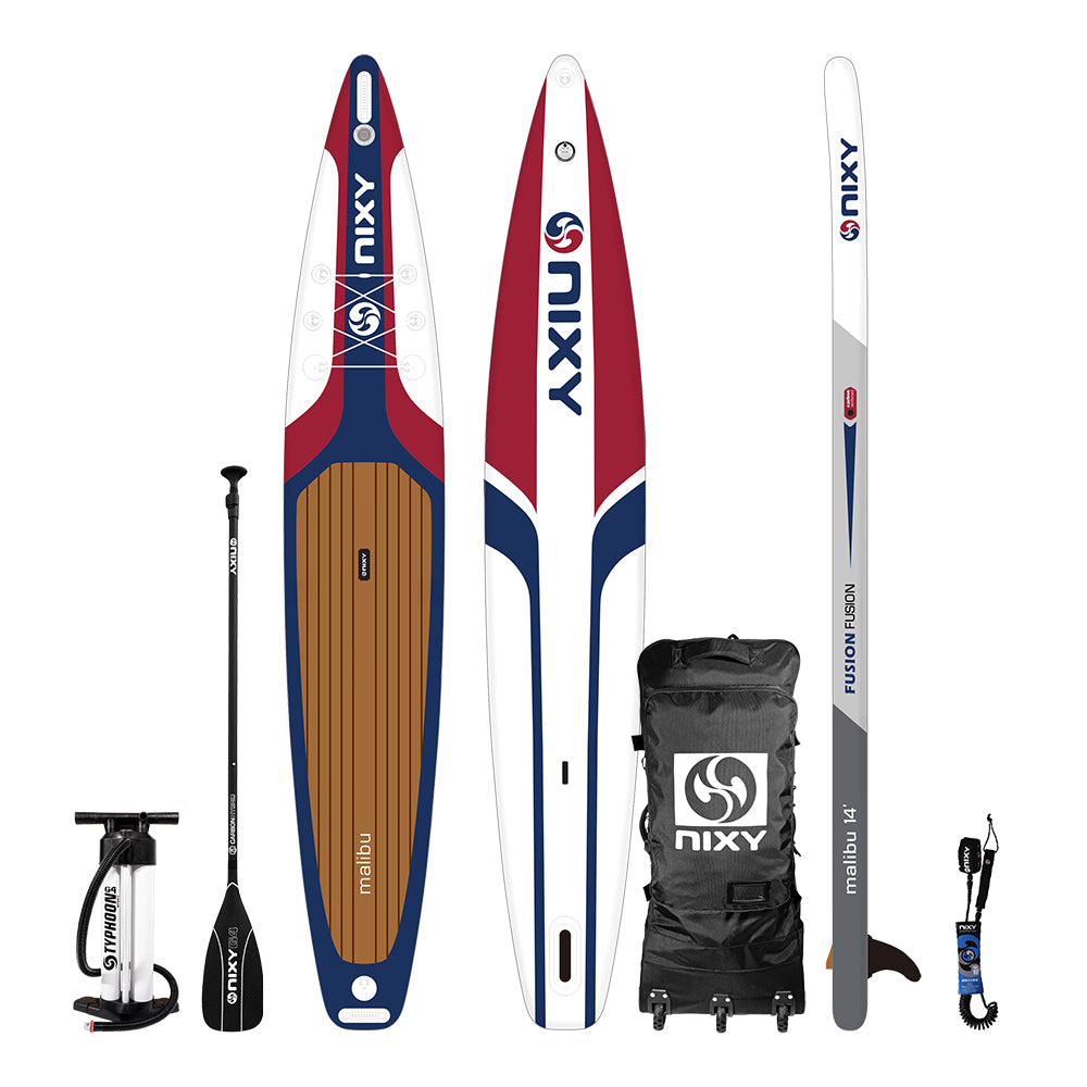 Inflatable Race Paddle Board – Malibu 14' Carbon iSUP | NIXY