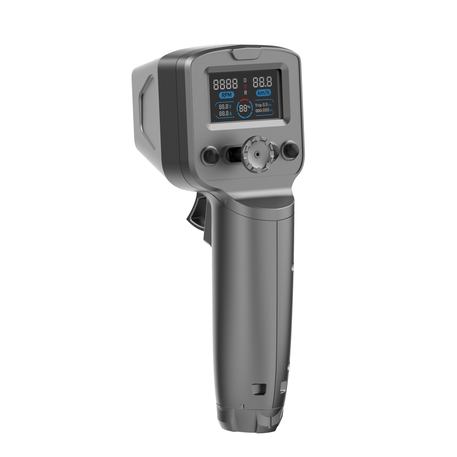 Tedgix K4 BT01 wireless trigger remote with backlit speed and battery display on a white background