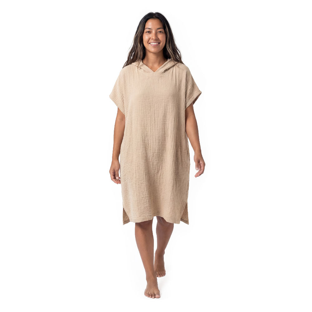 Turkish Cotton Changing Poncho for Adults | Flow - NIXY Sports