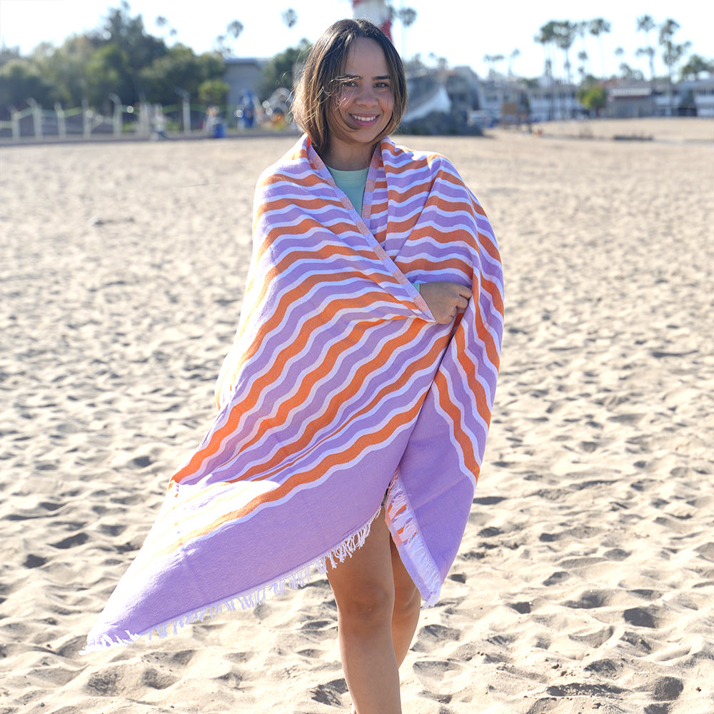High Tide Turkish Beach Towel | Sand-Resistant Quick-Dry – NIXY Sports