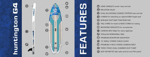 Huntington G4 Compact Paddle Board Features