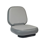 NIXY Inflatable Kayak Seat in gray, 4 inch drop stitch seat base and backrest