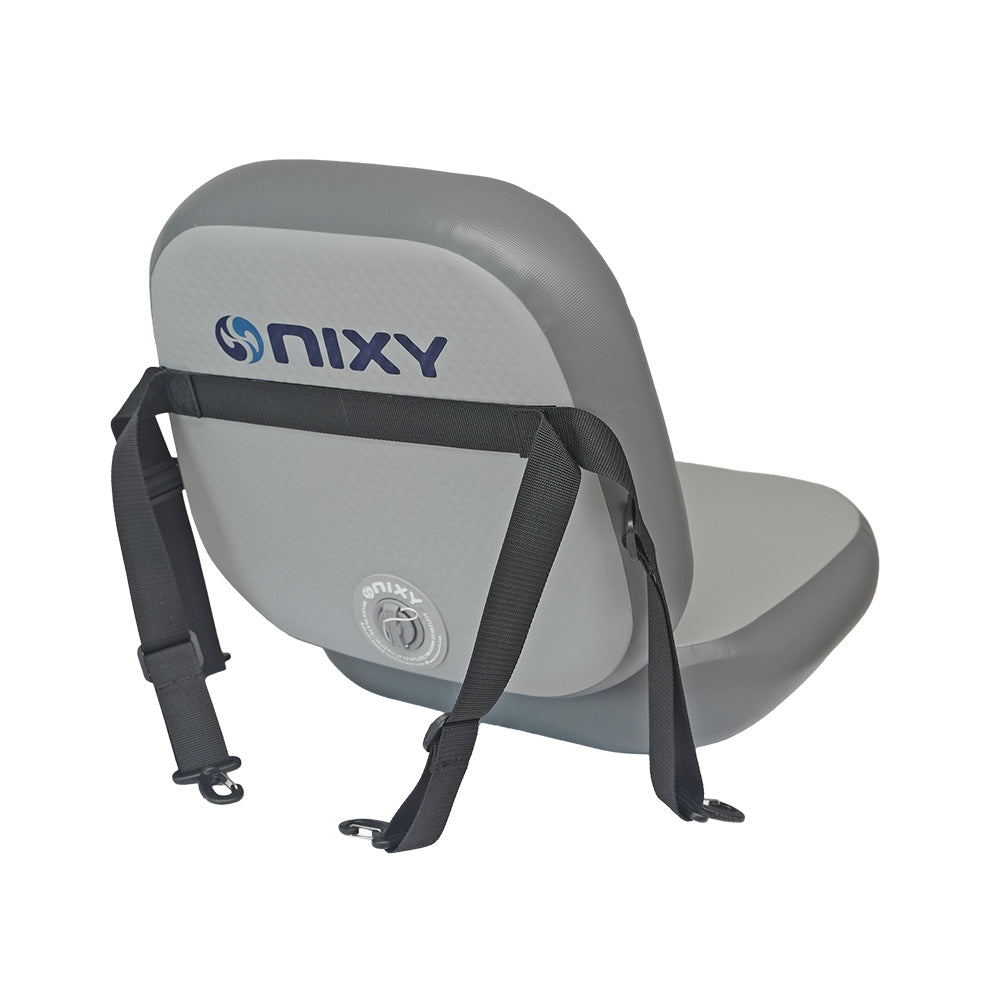 NIXY Inflatable Kayak Seat 17 by 17 inch base cushion, 4 inch drop stitch thickness