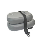 NIXY Inflatable Kayak Seat inflated and ready for use in an inflatable kayak