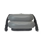 NIXY Inflatable Kayak Seat packs flat when deflated and weighs 3 pounds