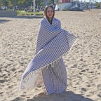 Mediterranean - Oversized Turkish Beach Towel Blanket