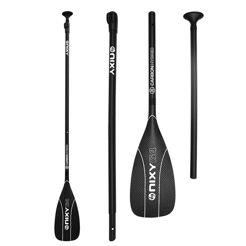 3-piece carbon hybrid adjustable SUP paddle included with the NIXY Manhattan G5