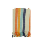 Close-up of the NIXY Vintage Turkish Beach Towel 310 gsm lightweight Turkish cotton weave