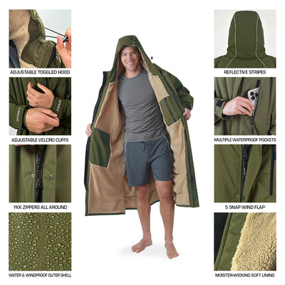 Adventure Changing Parka - NIXY Sports|#color_green