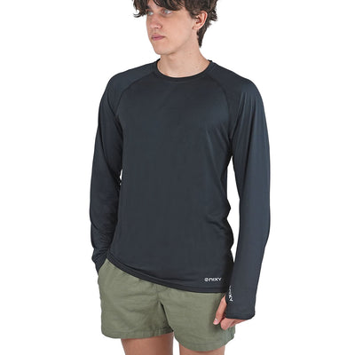 NIXY Men Rash Guard UPF 50+|#color_black