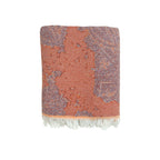 towel with a pattern on a white background