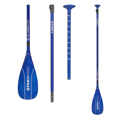 88 sq in - NIXY 3-Piece 100% Carbon Fiber Paddle - NIXY Sports|#bladesize_88-standard#color_blue