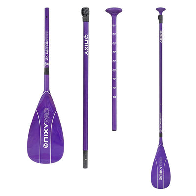 88 sq in - NIXY 3-Piece 100% Carbon Fiber Paddle - NIXY Sports|#bladesize_88-standard#color_purple