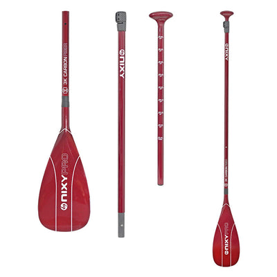 88 sq in - NIXY 3-Piece 100% Carbon Fiber Paddle - NIXY Sports|#bladesize_88-standard#color_red