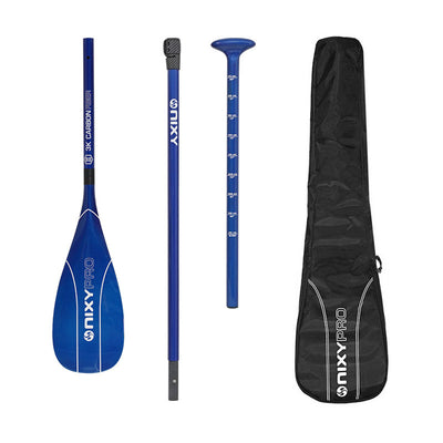 88 sq in - NIXY 3-Piece 100% Carbon Fiber Paddle - NIXY Sports|#bladesize_88-standard#color_blue