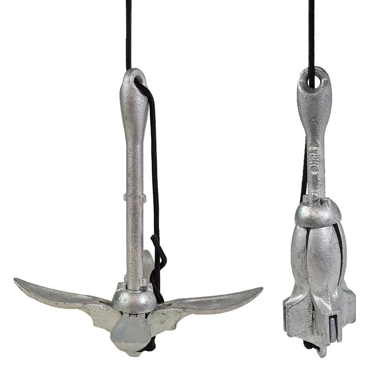 NIXY Anchor for paddleboarding and kayaking close up photos showing it opened and closed. 