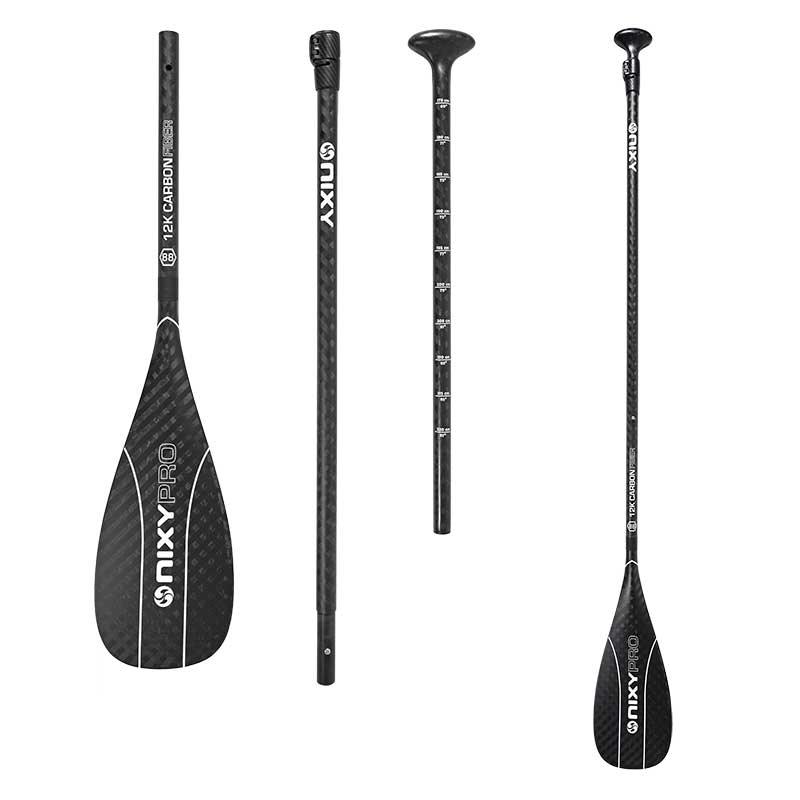 12K Carbon Fiber SUP Paddle | 3-Piece Adjustable | NIXY – NIXY Sports